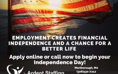 Happy Independence Day America!!  Employment creates financial independence and a chance for a better life. Ardent Staffing Solutions has some incredible job opportunities available. Let us help you find your financial independence! Apply online or call us to get started today! ArdentStaffingSolutions.com (508)530-7212 Central MA (413)266-4988 Western MA #ardentstaffing #ourpassionispeople #workwiththebest #nowhiring #hireardent #newjob #manufacturing #soldering #administrative #medicaldevice #customerservice #quality #engineering