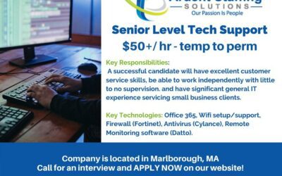 This is just one of the incredible job opportunities available through . Let us help you accomplish your employment goals! Apply online or call us to get started today! ArdentStaffingSolutions.com (508)530-7212 Central MA