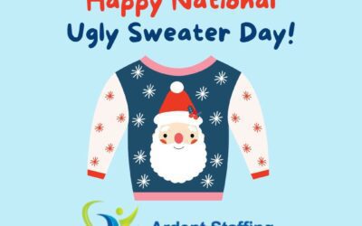 It's hard to believe it's December 17 with it being 60 degrees outside. Here's to not overheating in your ugly sweaters on national Ugly Sweater Day!