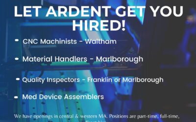 Ardent Staffing has a wide variety of manufacturing positions open and we are willing to bet one of them will be right for you! Check out all of our openings on our webpage #ourpassionispeople #workwithardent #newjob #makeamove!