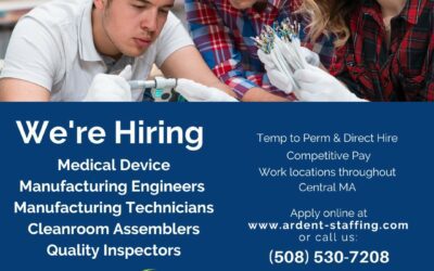 Calling all experienced Medical device manufacturers!! We are currently hiring for a wide variety of skilled, medical device positions. Call us today or check out our openings page to learn more!! ‍