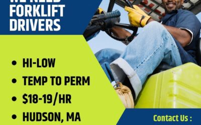 Make the move… these are great openings for experienced forklift operators! Visit our website for more opportunities and contact us today!