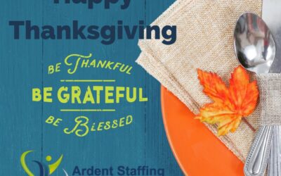 Ardent Staffing is thankful for all of our customers, candidates and staff! Thank you for being a part of our journey this year. We wouldn't be where we are without you. Wishing you all a safe and happy Thanksgiving.