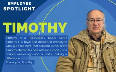 One of the best things about working for Ardent Staffing is that we get to meet new and interesting people everyday. Timothy is one of those people! He has a great attitude, a strong work ethic and a desire to get things done right! That's why Timothy is our Employe Spotlight this week. Thanks for making us look good Timothy! ‍♂️ Do you want to be our next employee spotlight? Contact us today at (508) 530-7208 or visit our website to see some of our open positions