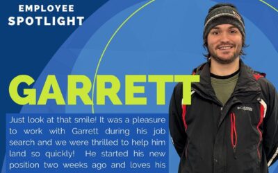 This week’s employees spotlight is shining on Garrett. We worked with Garrett to help him find a great temp to perm position. He brings his energy and his smile to work everyday. This is just the beginning for Garrett. Thanks for making Ardent Staffing look so good! ️😎