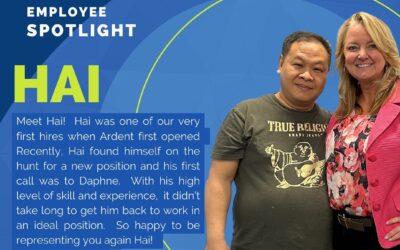 Say hi to Hai! We helped Hai find work a few years back – it was a great fit, he was quickly hired perm and his manager sung his praises. After a recent slow down at that company, Hai began a new job search and we were the first people he called! ️ Ardent Staffing helped him quickly find the perfect spot and made a smooth transition. We are proud to represent Hai. Not only is he a highly skilled employee, he also has an incredible work ethic and a wonderful personality. Here’s to Hai’s continued success!! 😎 We’d love to help you too!! Contact Ardent Staffing today! #ardentblog #nowhiring #makethemove #newjob #ourpassionispeople