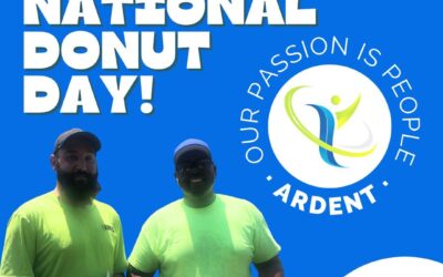 Always fun to share some love with our employees. Here’s Davian and Louis about to enjoy some  donuts today courtesy of Ardent Staffing.