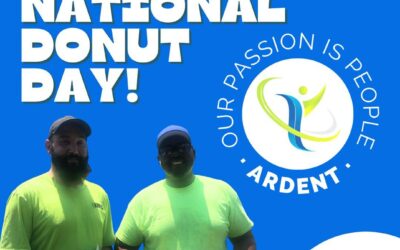 Always fun to share some love with our employees. Here’s Davian and Louis about to enjoy some  donuts today courtesy of Ardent Staffing.