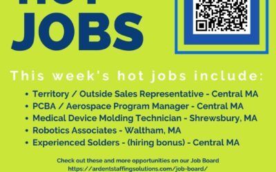 Check out this week’s hot jobs and so many more opportunities on our job board or just give us a call and ask to speak to one of our awesome recruiters!! #ardentblog #opportunityawaits #newjob #hotjobalert #applynow