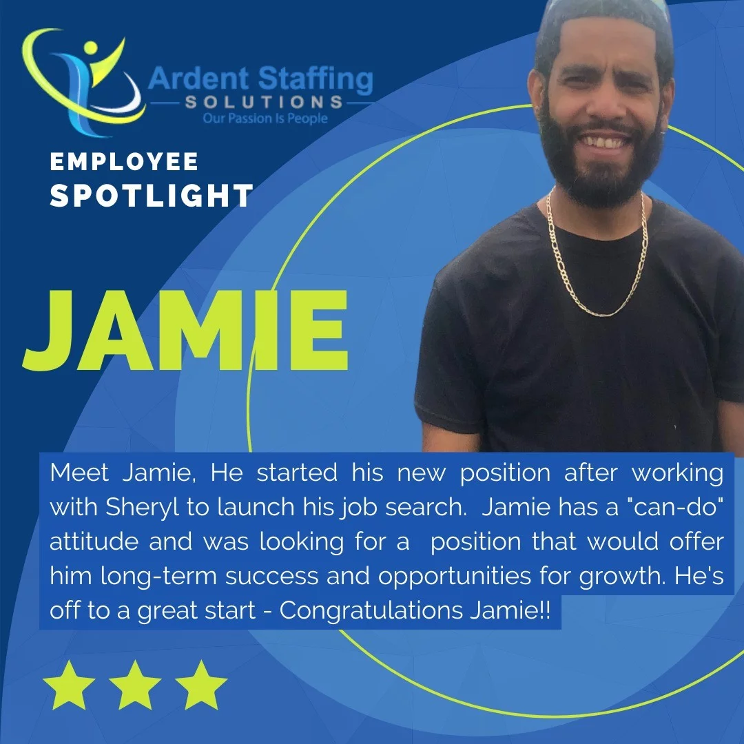 At Ardent, we love to share success stories and celebrate our employees!Helping our clients find the talented individuals people they need and helping our candidates find meaningful work is what it's all about! Whether you are looking for work or looking for talent, we can help!! Reach out today!