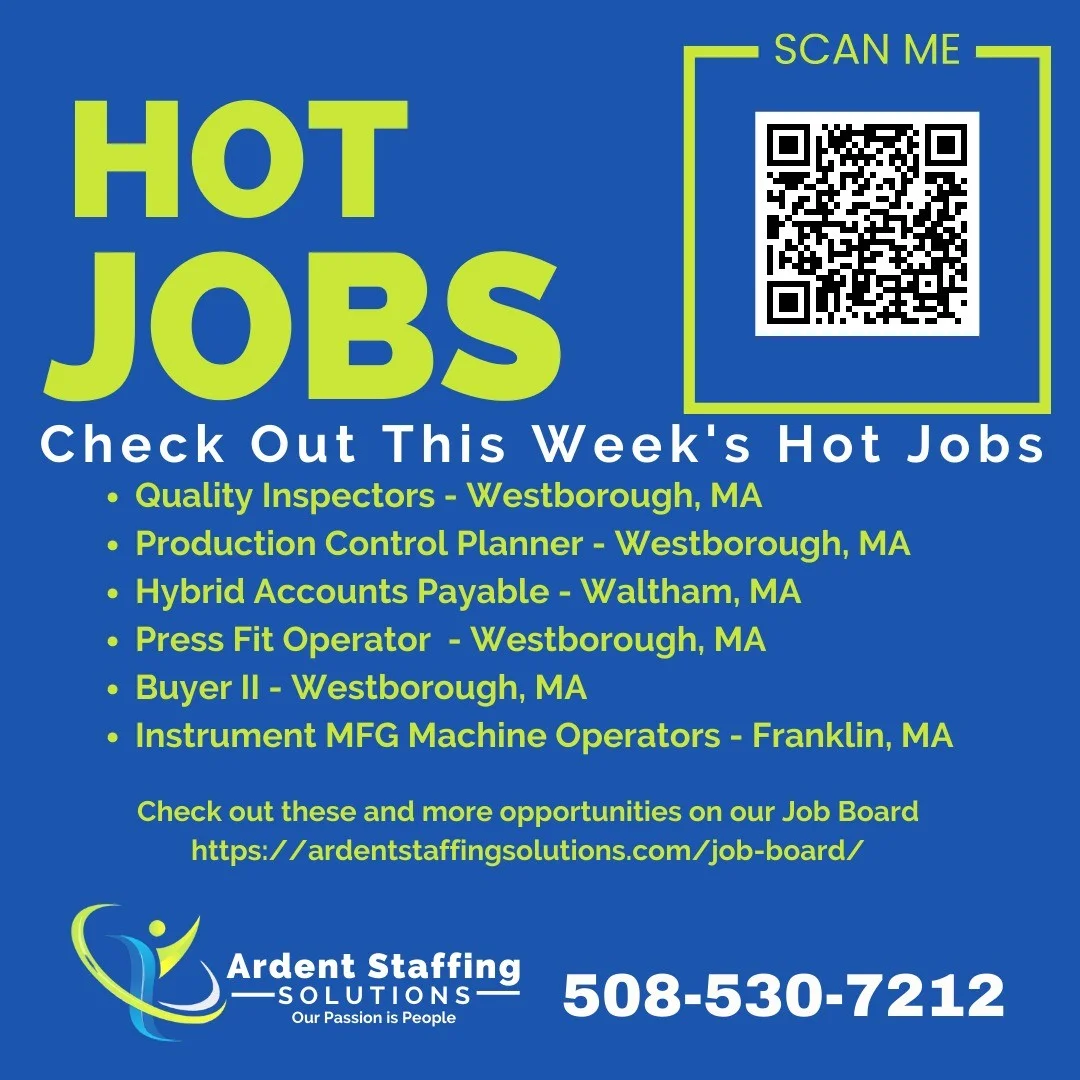 New opportunities are added every day!Visit our job board or call us today for more information (508)530-7212