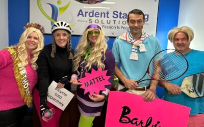 Ardent’s fuchsia is so bright  You gotta wear your shades 😎  #birthdaybarbie #pickleballken #tennisken #discobarbie #bicyclebarbie #ardentblog #halloween #energybus #getthepartystarted