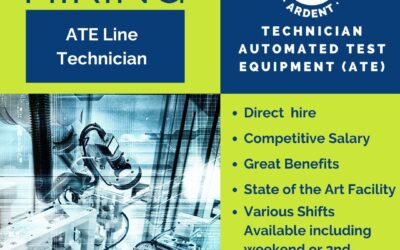 The ATE Line Tech supports Engineering and Manufacturing by testing, troubleshooting and debugging analog and digital circuitry to component level…Sound like you? Visit our job board or call Andrey for more information (508)310-9130