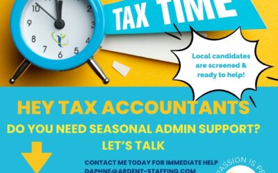 Our recruiting team has been busy lining up some awesome Administrative Support Specialist just in time for your busy tax season!   Contact us today if you need season (or long term) help! Daphne (508)530-7209 #ardentblog #taxseason #adminsupport #callnow #ourpassionispeople