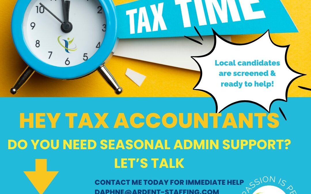 Our recruiting team has been busy lining up some awesome Administrative Support Specialist just in time for your busy tax season!   Contact us today if you need season (or long term) help! Daphne (508)530-7209