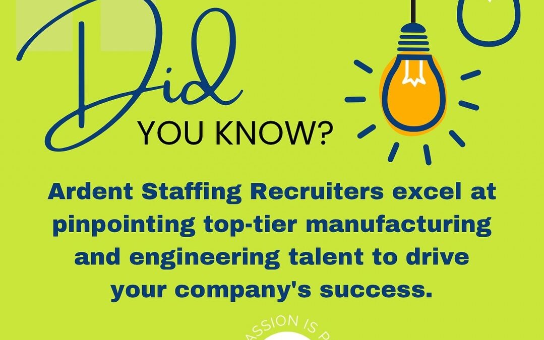 Let Ardent Staffing help you find top talent to drive your success. Reach out to us today to learn more about how we can help! (508)530-7212 #ardentblog #engineering #advancedmanufacturing #roboticsengineering #electronicsengineering #qualityengineering #ourpassionispeople