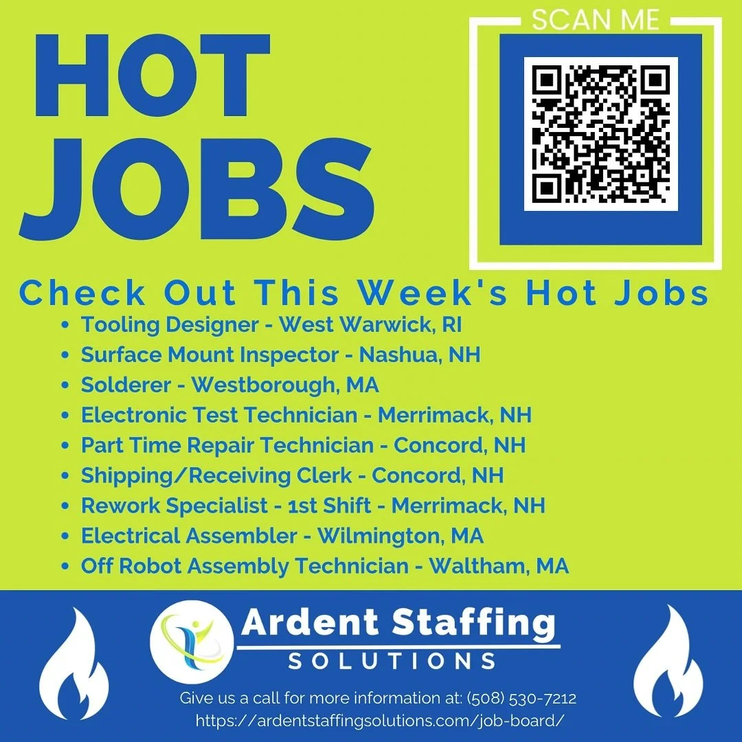 | Ardent Staffing Solutions What are you waiting for? Reach out today and let our Recruiters help you get started and land an incredible job!
️ (508)530-7212