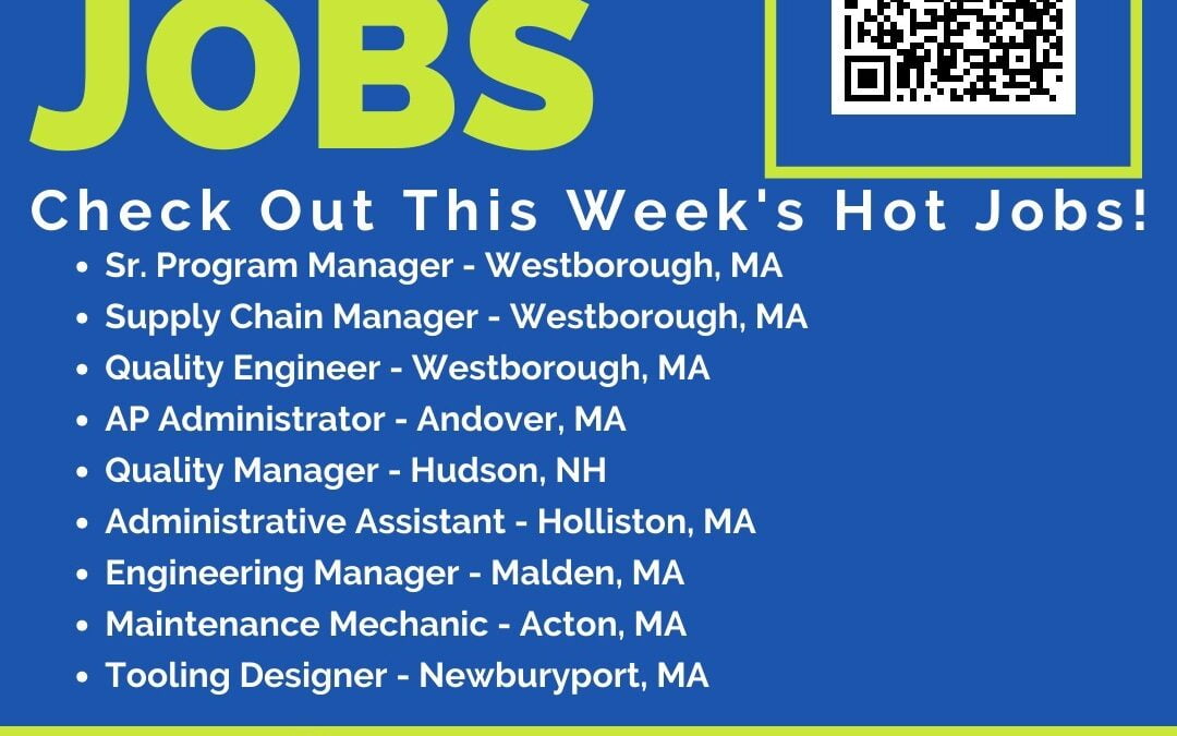 This week’s hot jobs!! Check them out!! Then call us at (508)530-7212 option 0 for Madison       #ardentblog #ourpassionispeople #nowhiring #staffing #talktothepros #engineeringjobs #manufacturingjobs #adminjobs #roboticsjobs 