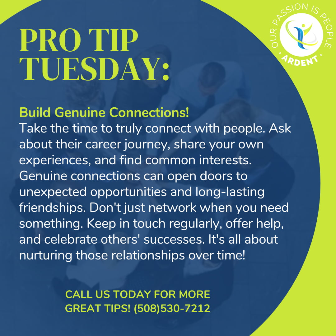 Brighten up your Tuesday with Ardent Staffing’s Pro Tip! We’ve got the inside scoop to help you land your dream job!