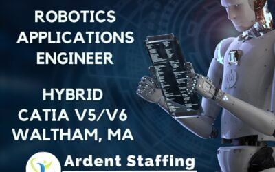 🤖🛠️ 🤖🛠️  Are you ready to engineer the future? We’re seeking a HYBRID Robotics Applications Engineer with expertise in CATIA V5/V6 for our Waltham based customer. GREAT PAY – CALL TODAY (508) 530-7212 Dive into cutting-edge robotics and revolutionize technology! #ArdentStaffing #EngineeringJobs #Robotics #ourpassionispeople #ardentblog #catiav5 #applicationsengineer