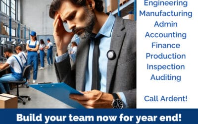 Don’t let staffing challenges slow you down!  As we approach year-end, ensuring your team is fully equipped is more critical than ever. Whether you need help with Engineering, Manufacturing, Finance, Admin, or more, Ardent Staffing Solutions has you covered!   Call us now at 508-530-7212 or visit www.ardent-staffing.com to get the right […]