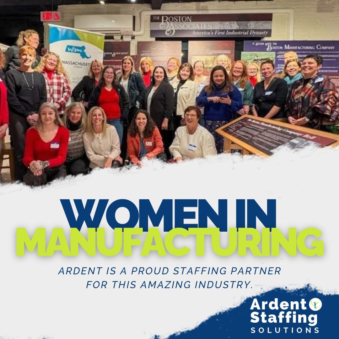 Ardent Staffing is proud to support women in manufacturing!  Through connections, events, and career opportunities, we provide a key staffing support to many manufacturing companies. As a woman-owned business, it’s incredibly rewarding to empower other women in this exciting industry.If your business is looking to grow or needs support hiring, give us a call!  (508) 530-7209@womeninmfgPhoto credit to Women In Manufacturing Massachusetts