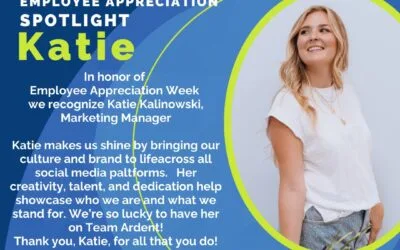 As part of our Employee Appreciation celebration, we are recognizing Katie Kalinowski. As our Marketing Manager, Katie makes us shine by bringing our culture and brand to life in everything she does! Her creativity, talent, and dedication help showcase who we are and what we stand for. We’re so lucky to have her on Team Ardent! Thank you, Katie, for all that you do!  #EmployeeAppreciation #TeamArdent #MarketingExcellence #BrandingGenius #ardentblog #ThankYou