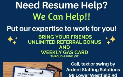 A great resume will help you stand out to a prospective hiring manager. The Ardent Staffing team can help you put the polish on your resume and help you get a competitive advantage. Contact us today!