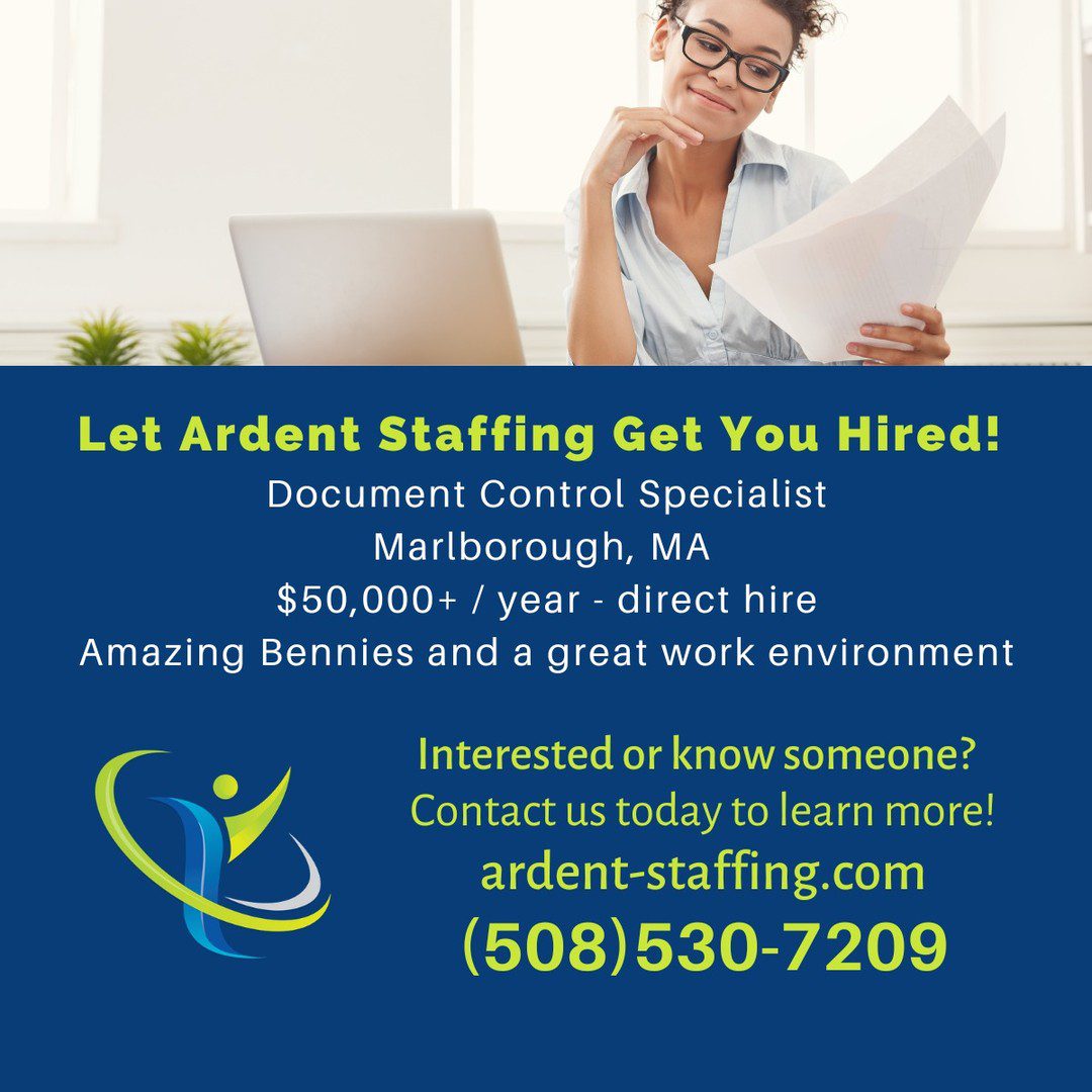 Do you have 1+ years of document control experience in a medical device or pharmaceutical company?
Do you have a can-do, team oriented attitude and the ability be able to work both independently and in a team? 
Do you love the details?
Contact us for more details! This might be the opportunity you have been waiting for!